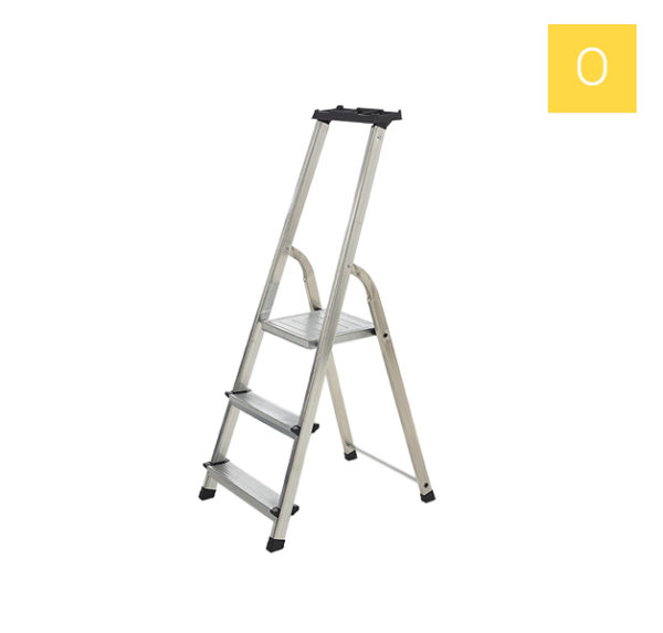 Trois quart escabeau Alumixte + 3 marches