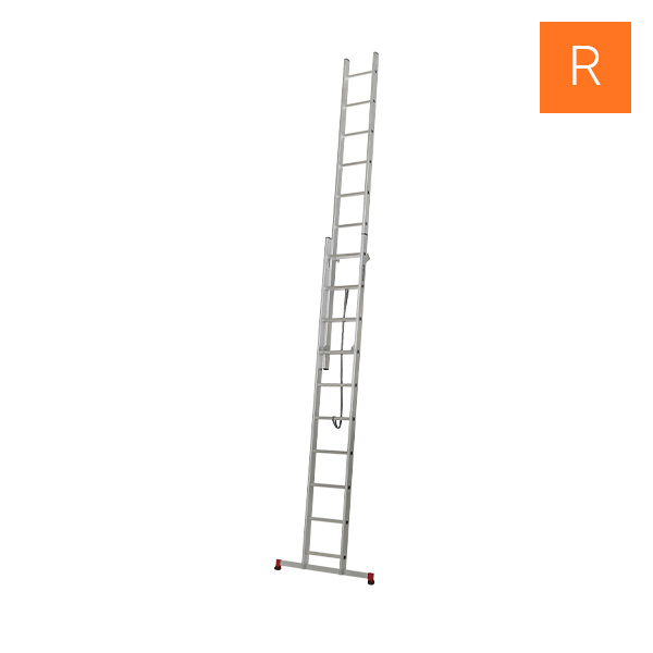 Echelle transformable 2x10 dépliée