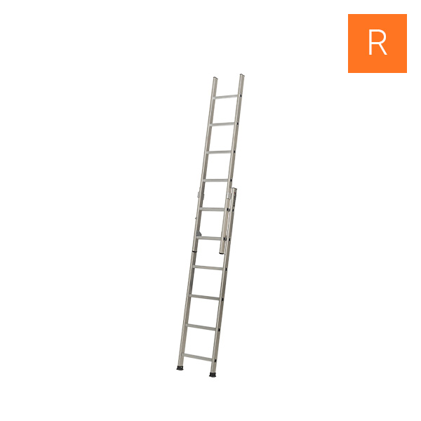 Echelle coulissante à main 2x6 ouverte